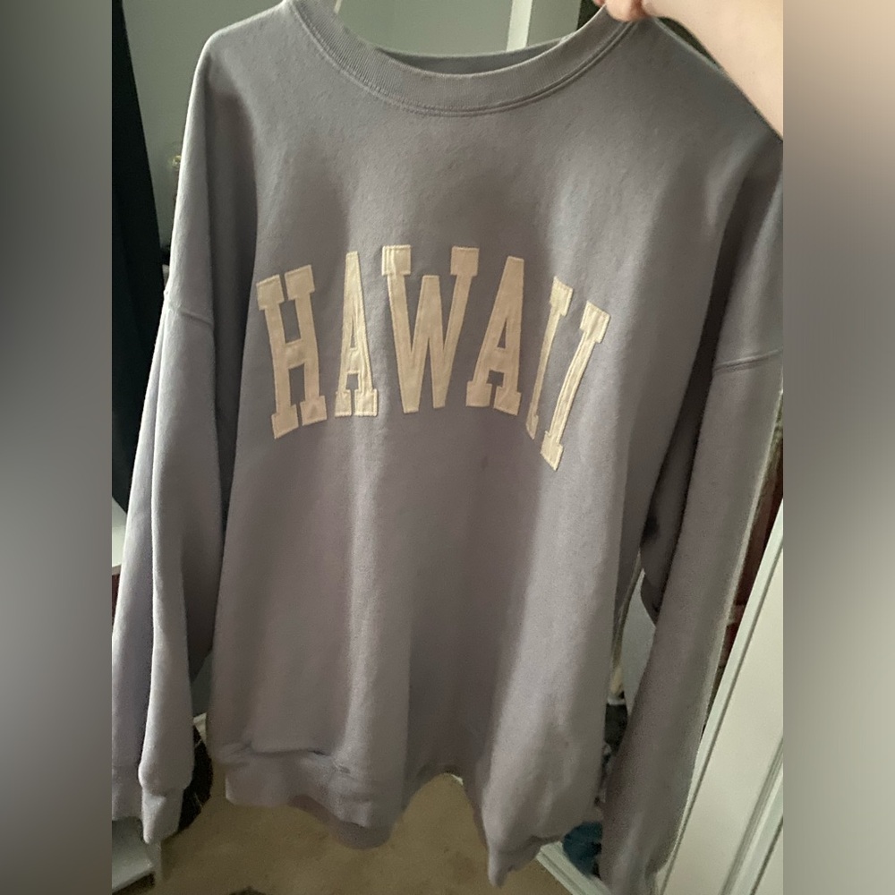 pacsun light purple hawaii crew neck